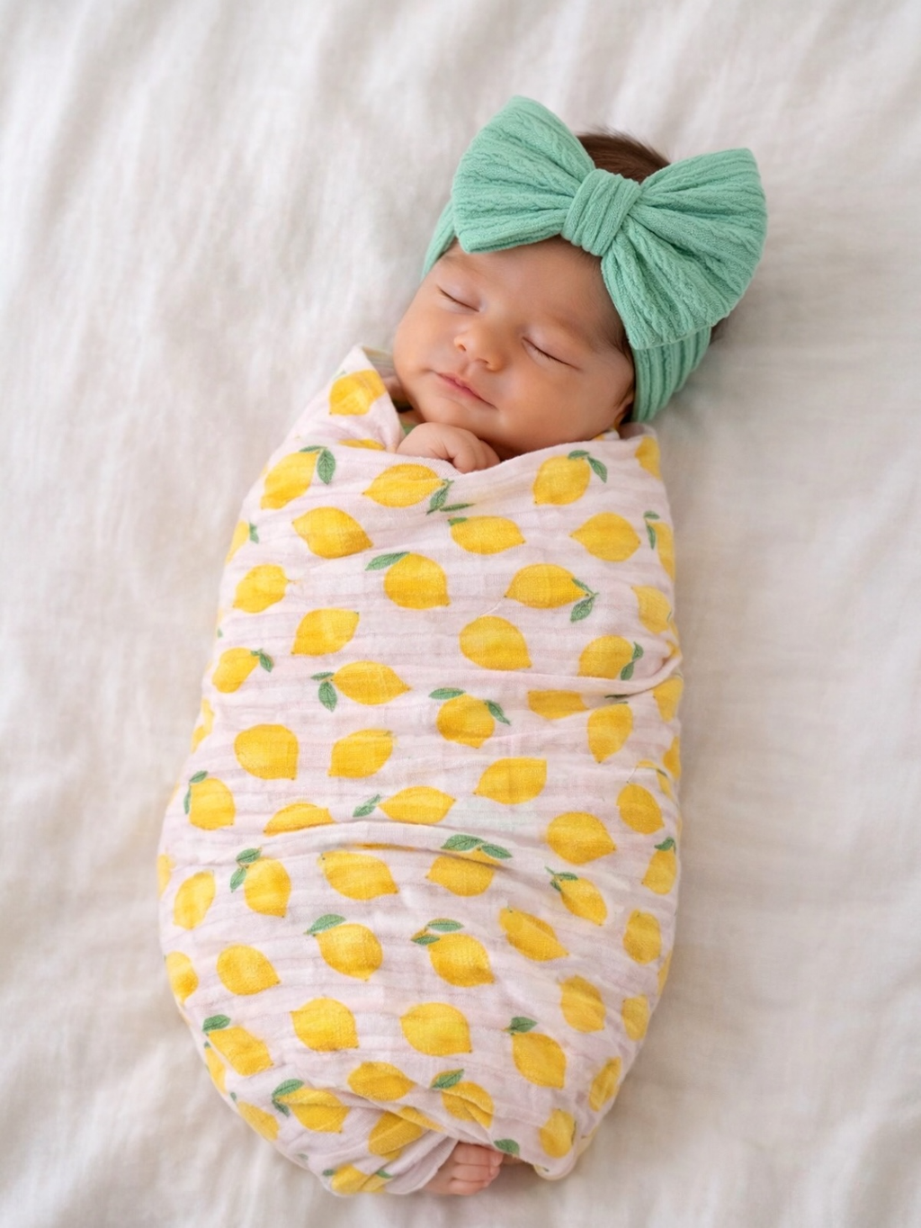 SIIX Collection- Lemon Sorbet / Muslin Swaddle