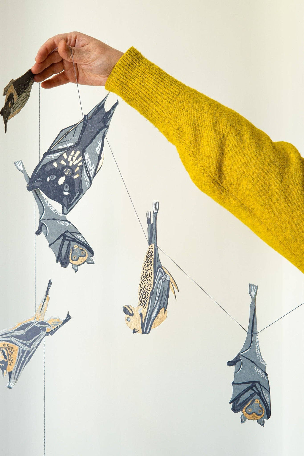 East End Press- Bats Sewn Garland