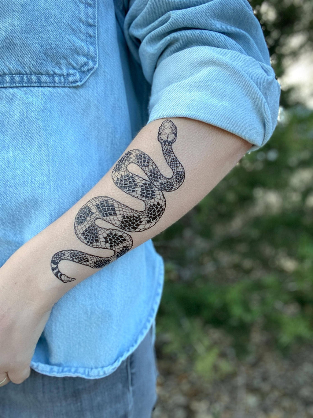 NatureTats- Rattlesnake Temporary Tattoo