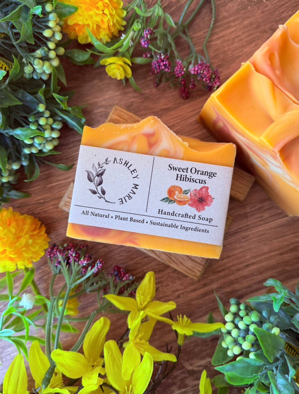 Ashley Marie Soap- Sweet Orange Hibiscus Bar Soap