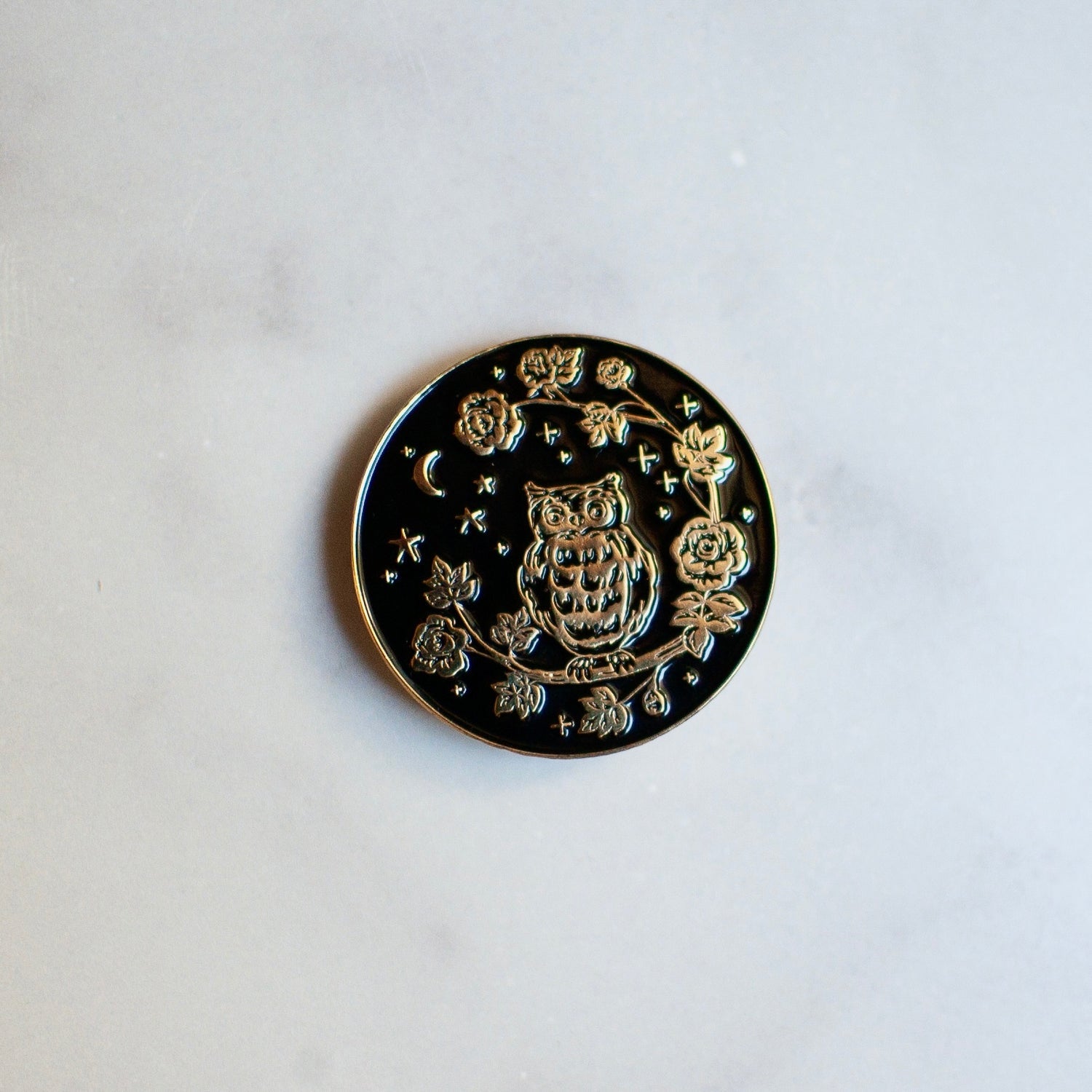 Helmsie- Owl Enamel Pin
