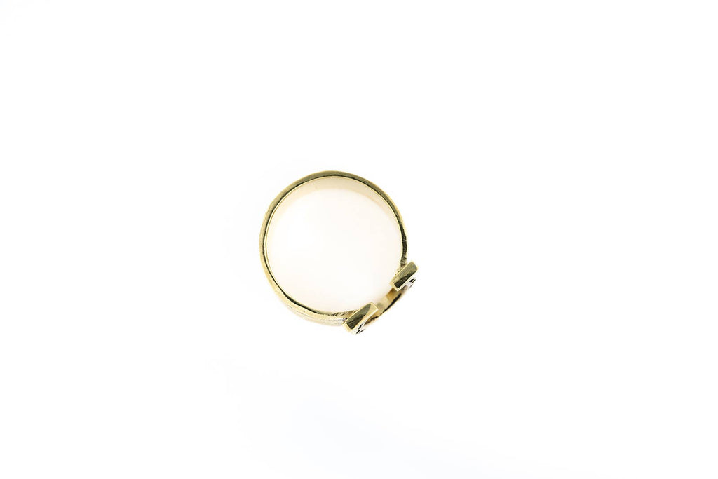 Handker- Horseshoe Brass Bandana Slide Ring
