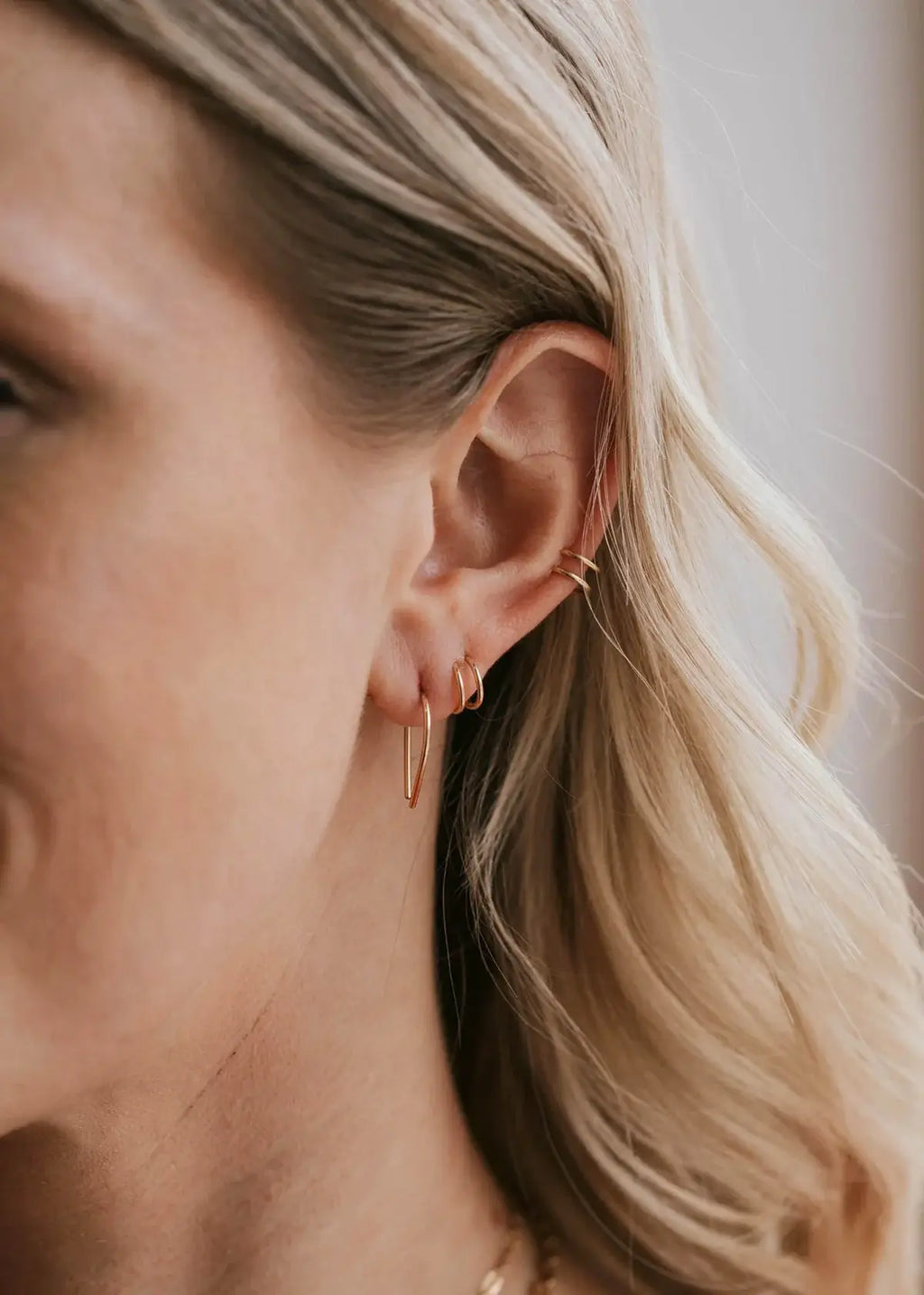 Hello Adorn- Tiny Horseshoe Earrings | 14kt Gold Fill + Sterling Silver