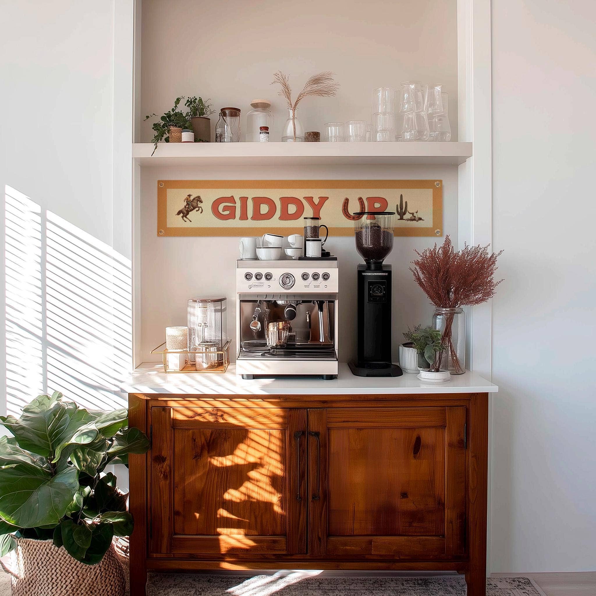 Benoit's Design Co.- Giddy Up Felt Sign Banner