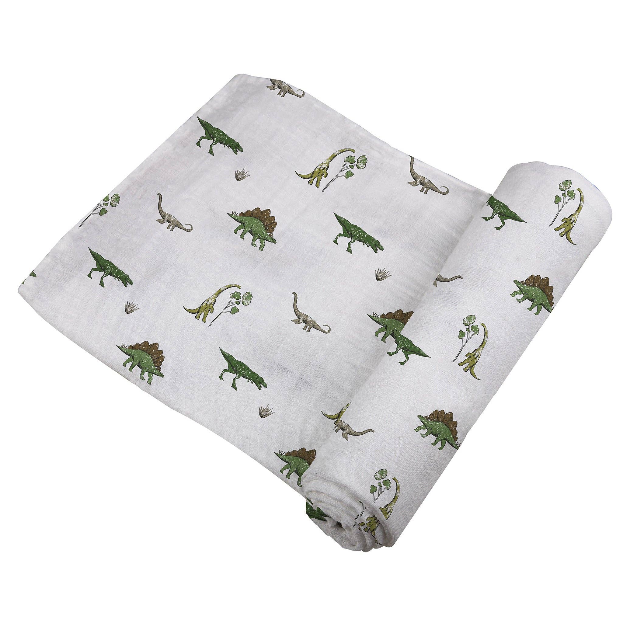 Newcastle Classics- Dino Days Cotton Muslin Swaddle