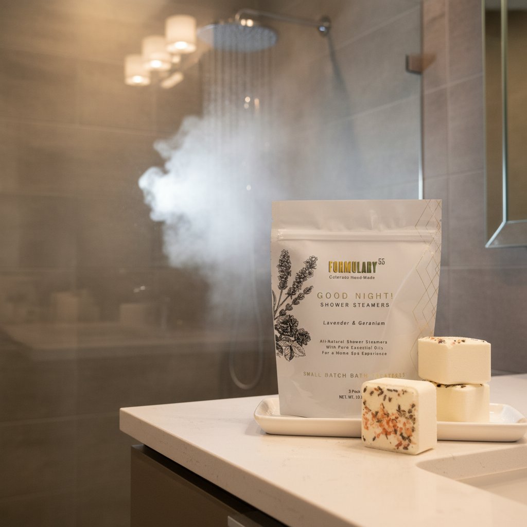 Formulary 55- Good Night Shower Steamers - Lavender & Geranium