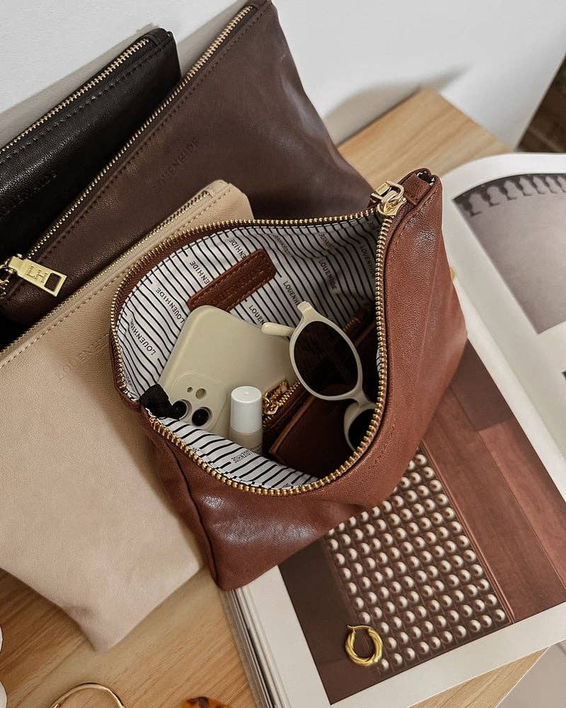 Louenhide- Pouch - Saddle Chocolate | Louie
