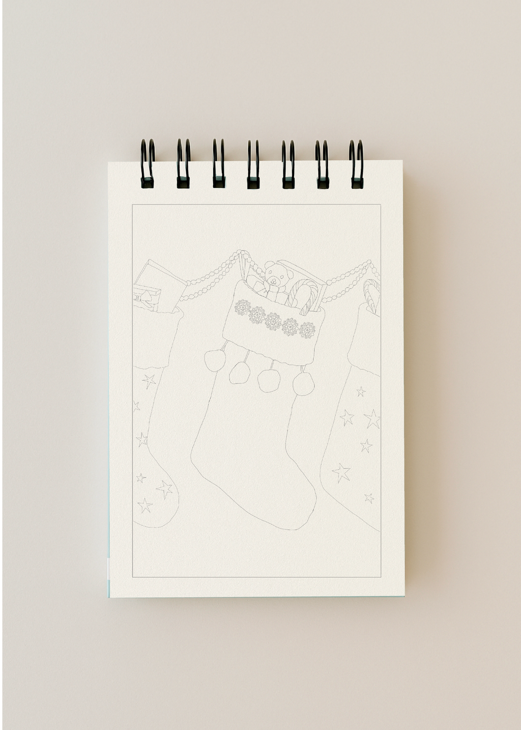 bailey rae studio- A little bit of christmas - mini watercoloring book