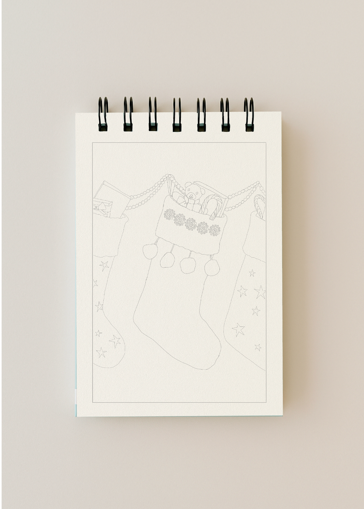 bailey rae studio- A little bit of christmas - mini watercoloring book
