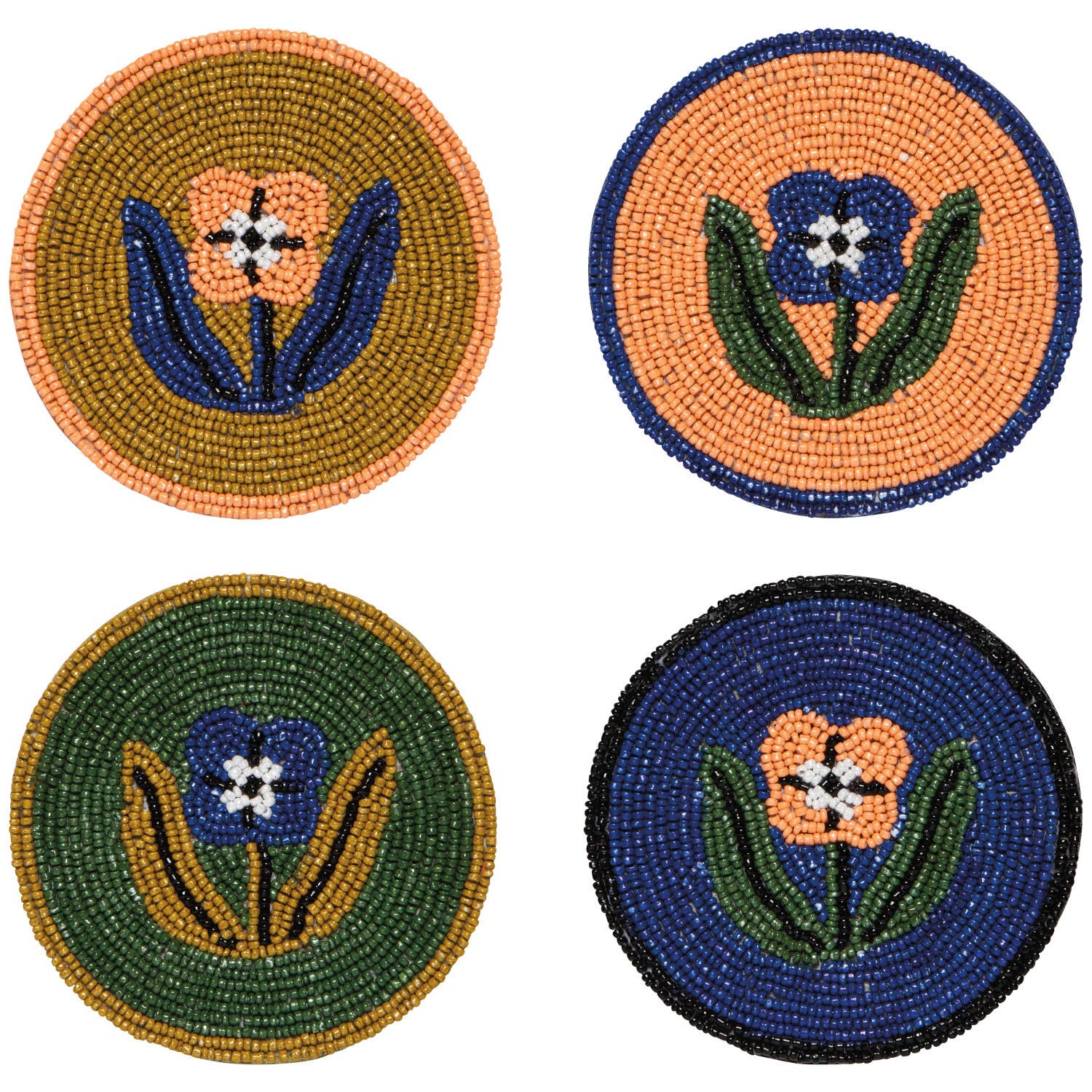 Danica Studio- Teppi Beaded Coasters Set of 4
