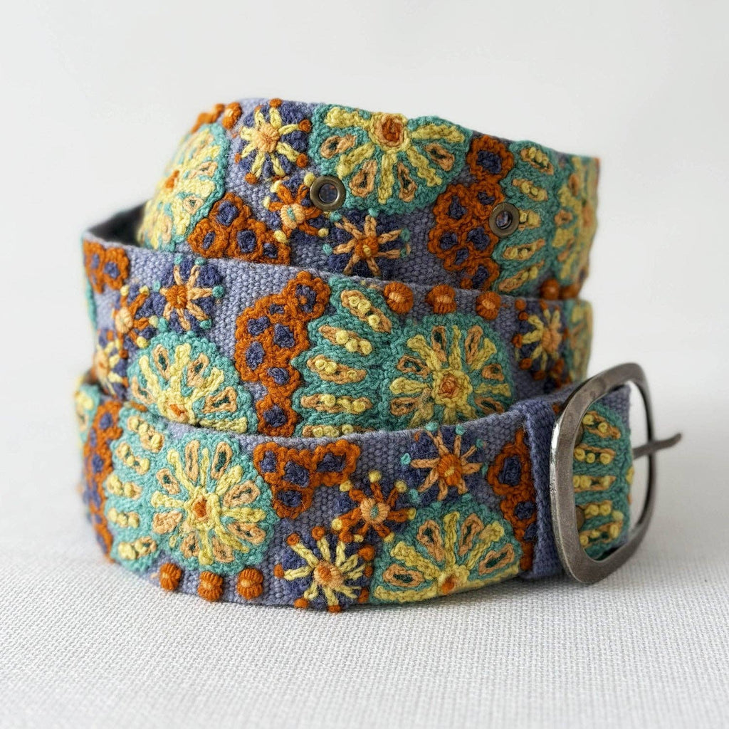 Jenny Krauss- Cool Breeze Embroidered Wool Belt