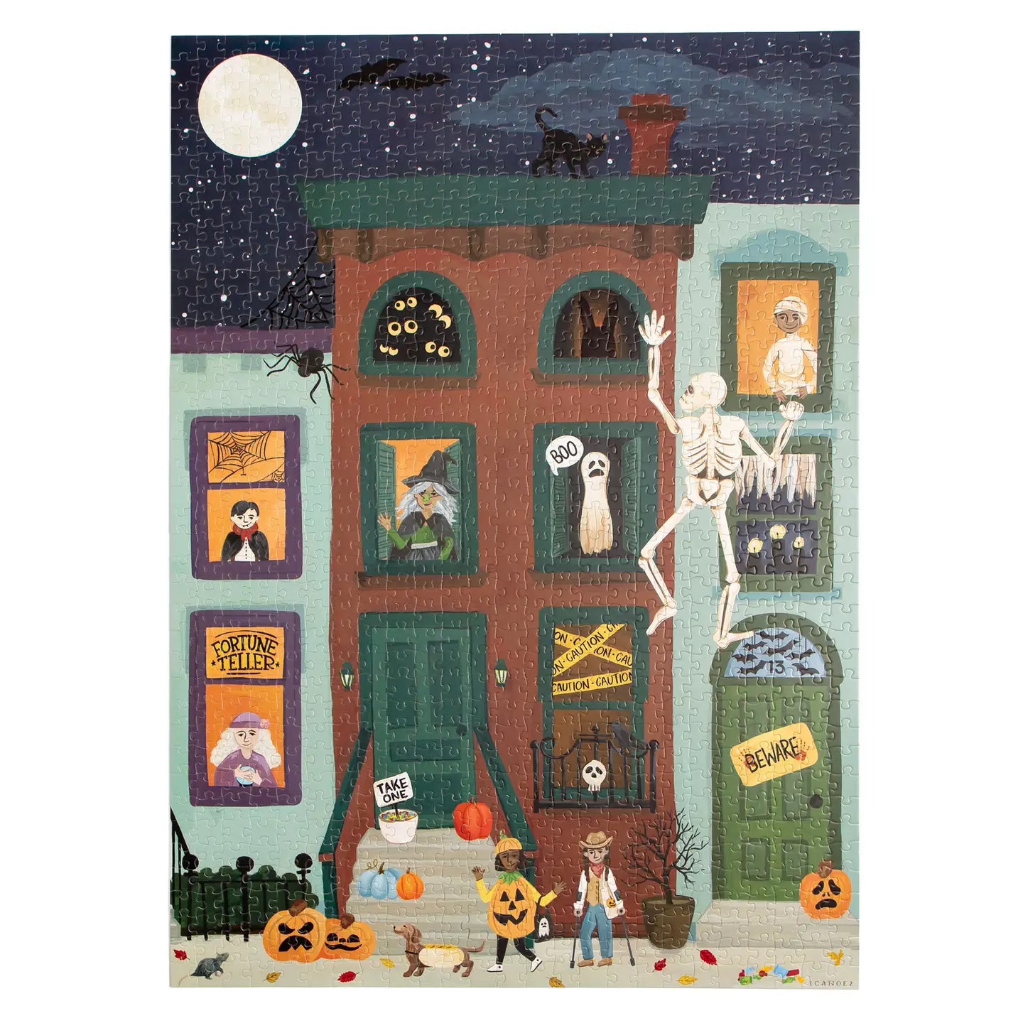 1canoe2- Spooky City - 1,000 Piece Halloween Jigsaw Puzzle
