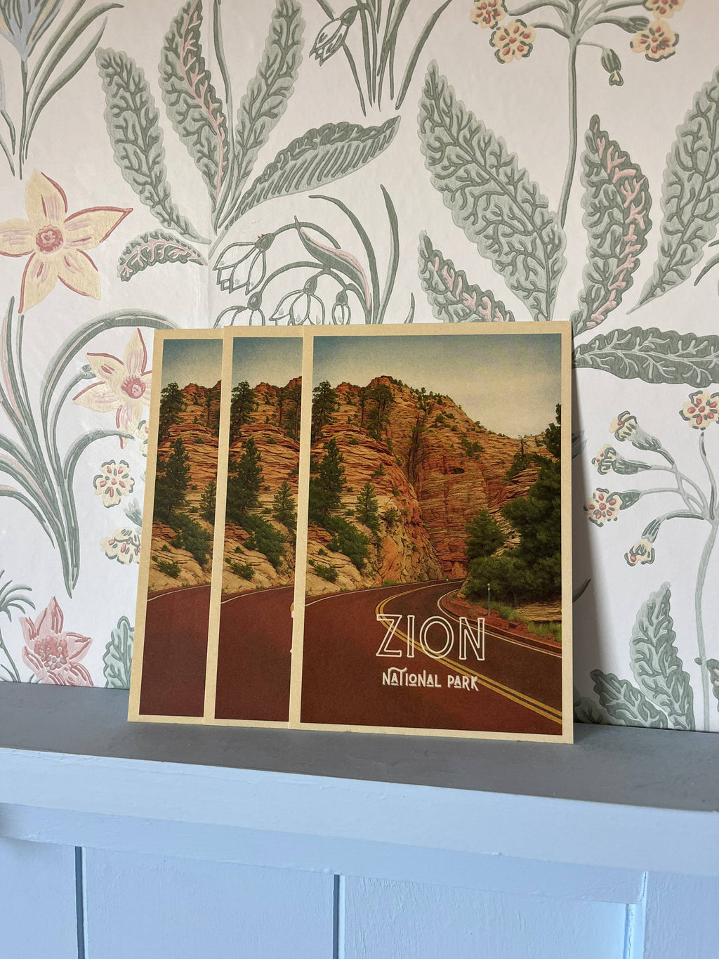 Traildust Goods- Zion Park Utah Titled Vintage Inspired 4x6 Postcards
