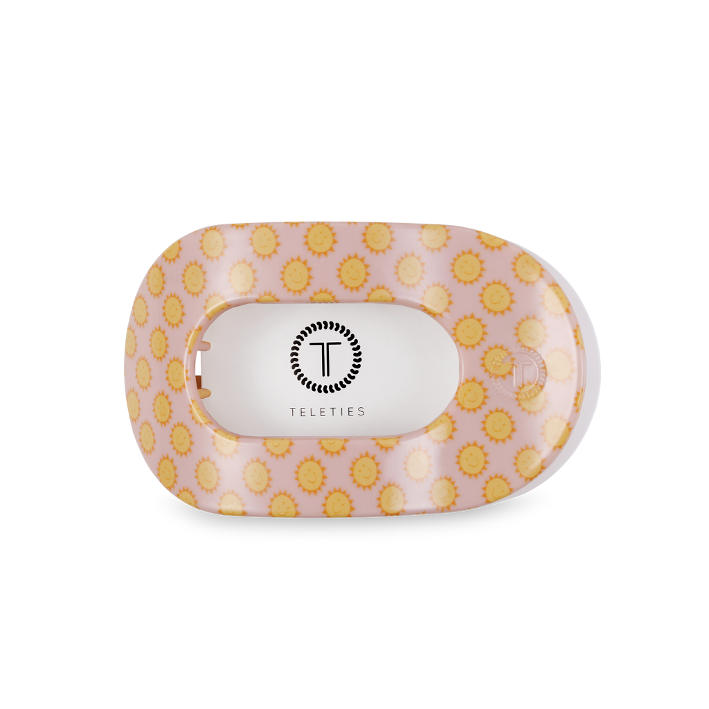 TELETIES- Round Flat Hair Clip | Medium | Sunny Days Ahead