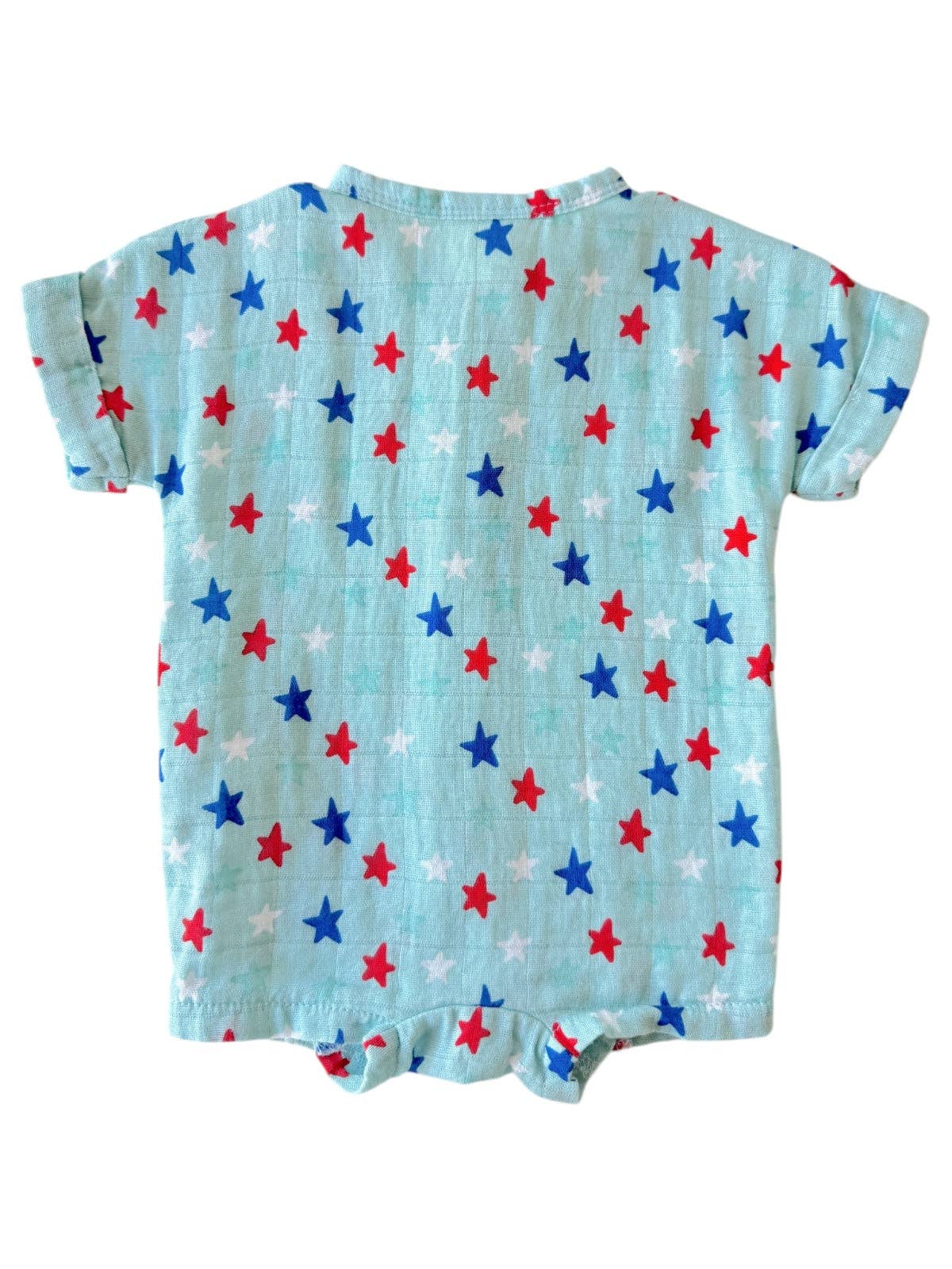 SIIX Collection- Splendid Stars Blue / Muslin Henley Shortall