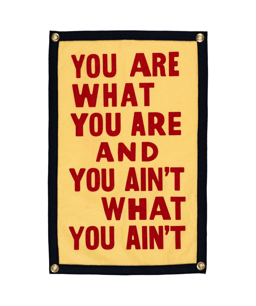 Oxford Pennant- You Are What You Are Camp Flag • John Prine x Oxford Pennant