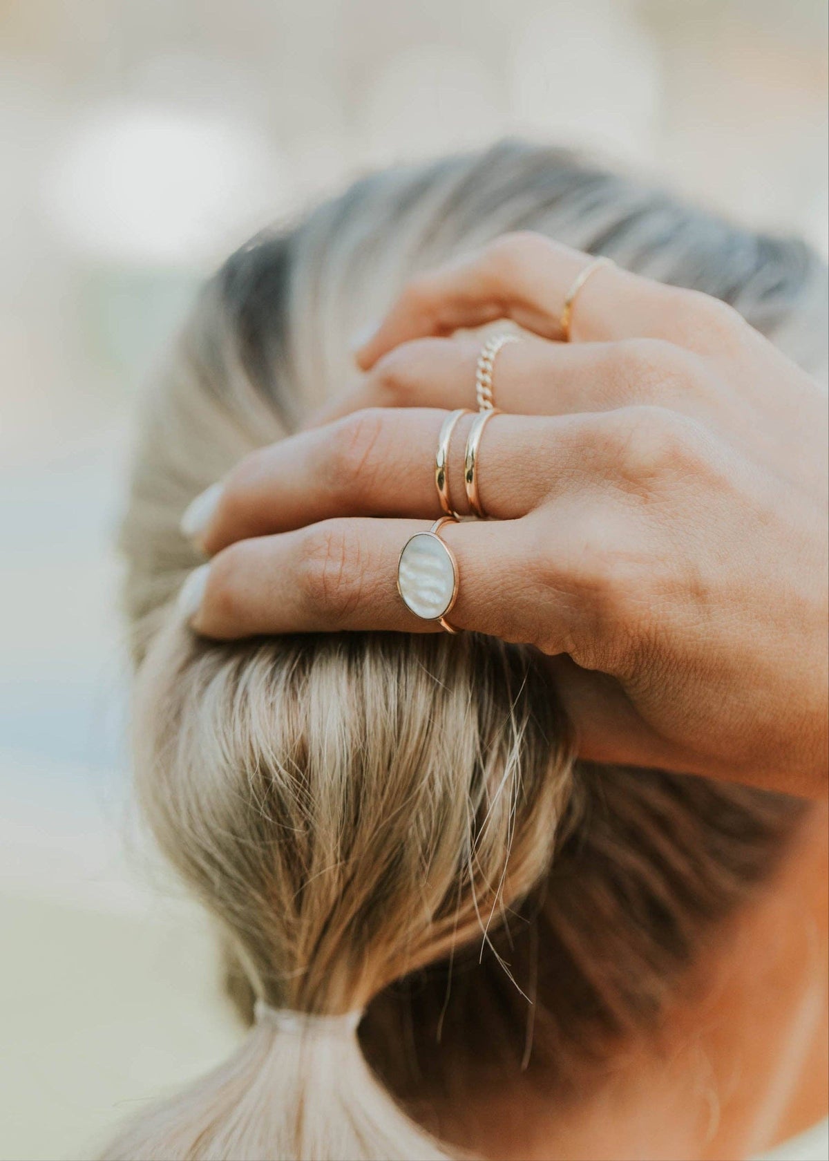 Hello Adorn- Del Mar Ring | 14kt Gold Fill + Sterling Silver