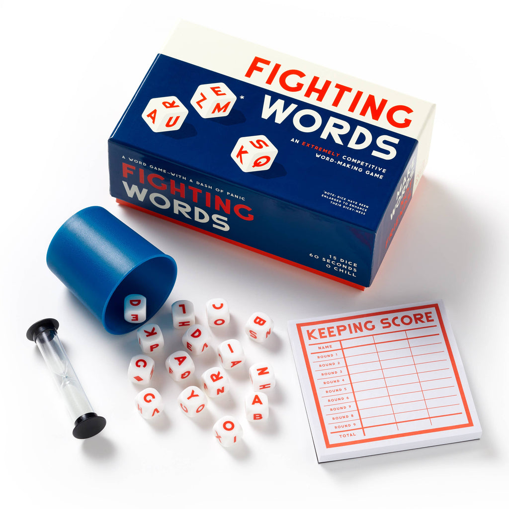 Chronicle Books- Brass Monkey Fighting Words Dice Game