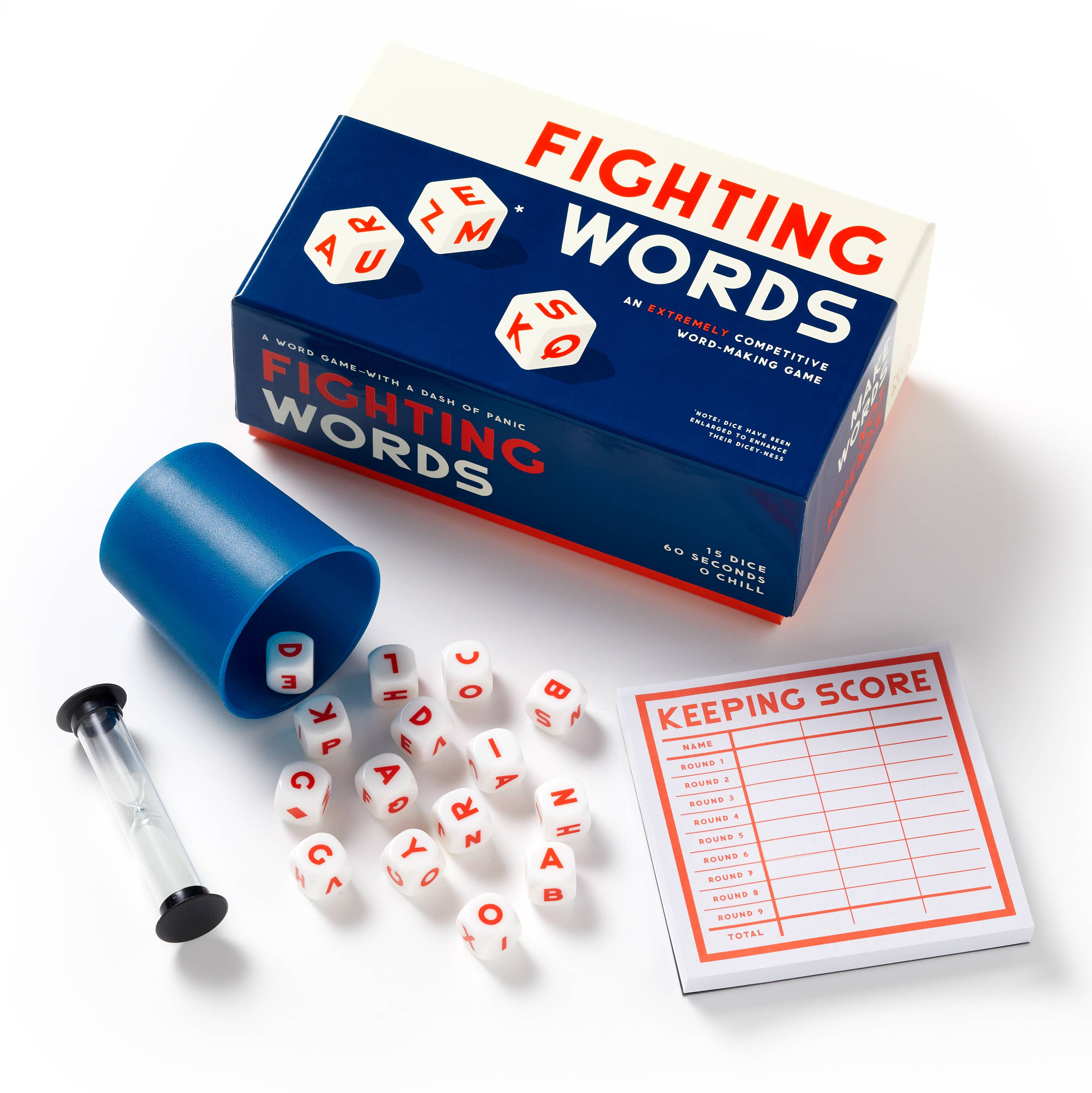 Chronicle Books- Brass Monkey Fighting Words Dice Game