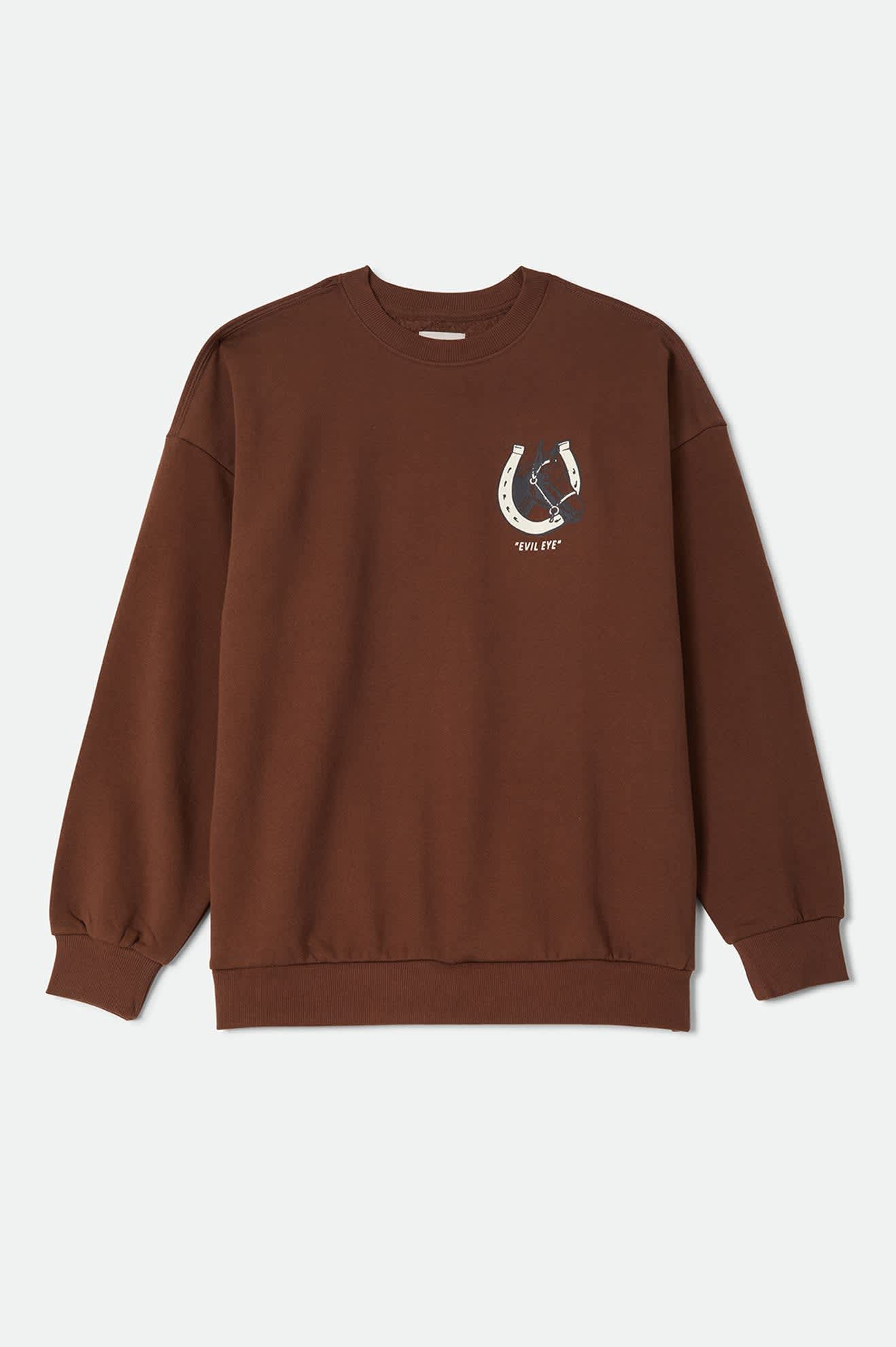 Brixton- Evil Eye Horseshoe Oversized Crew