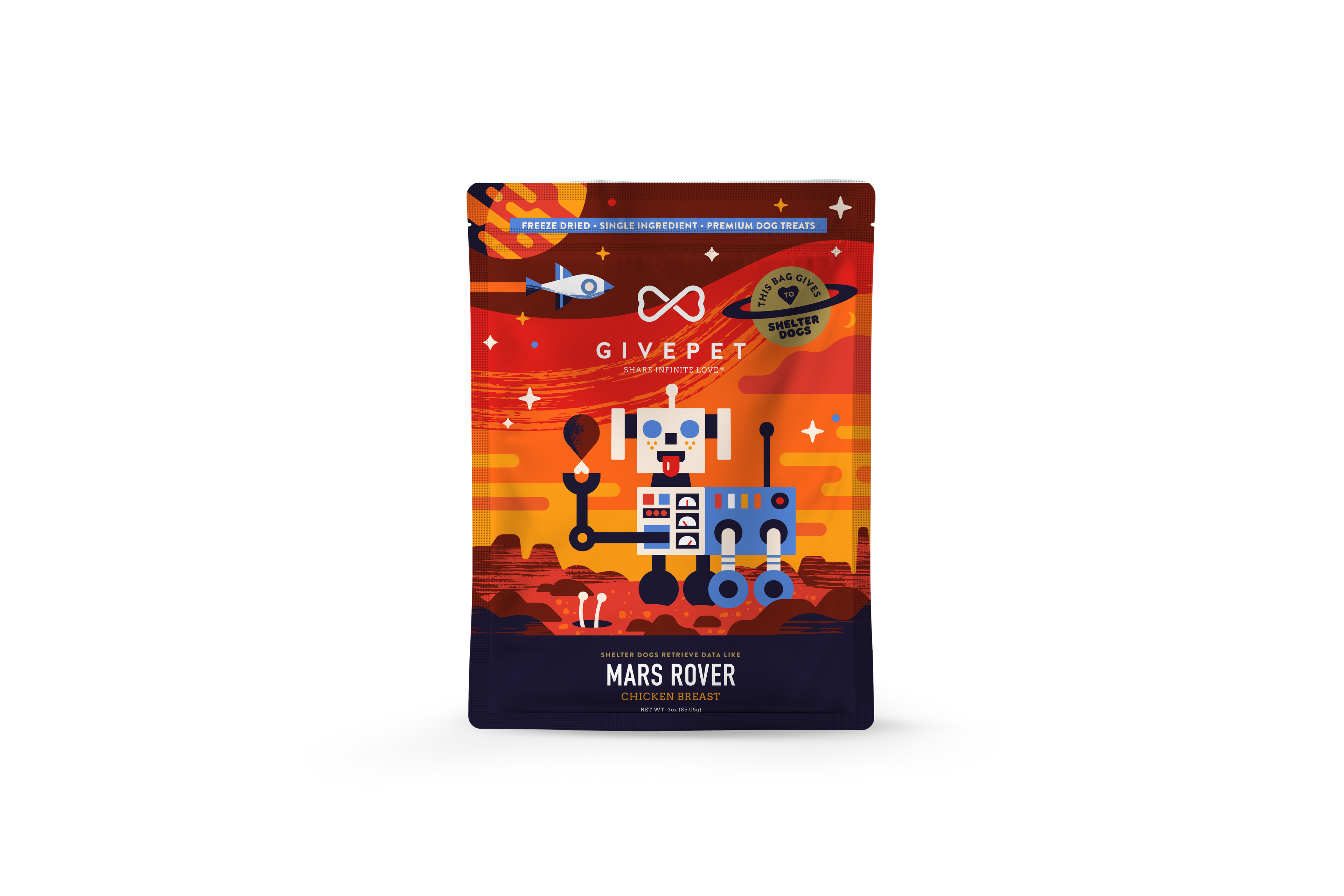 GivePet- Mars Rover Freeze-Dried Dog Treats