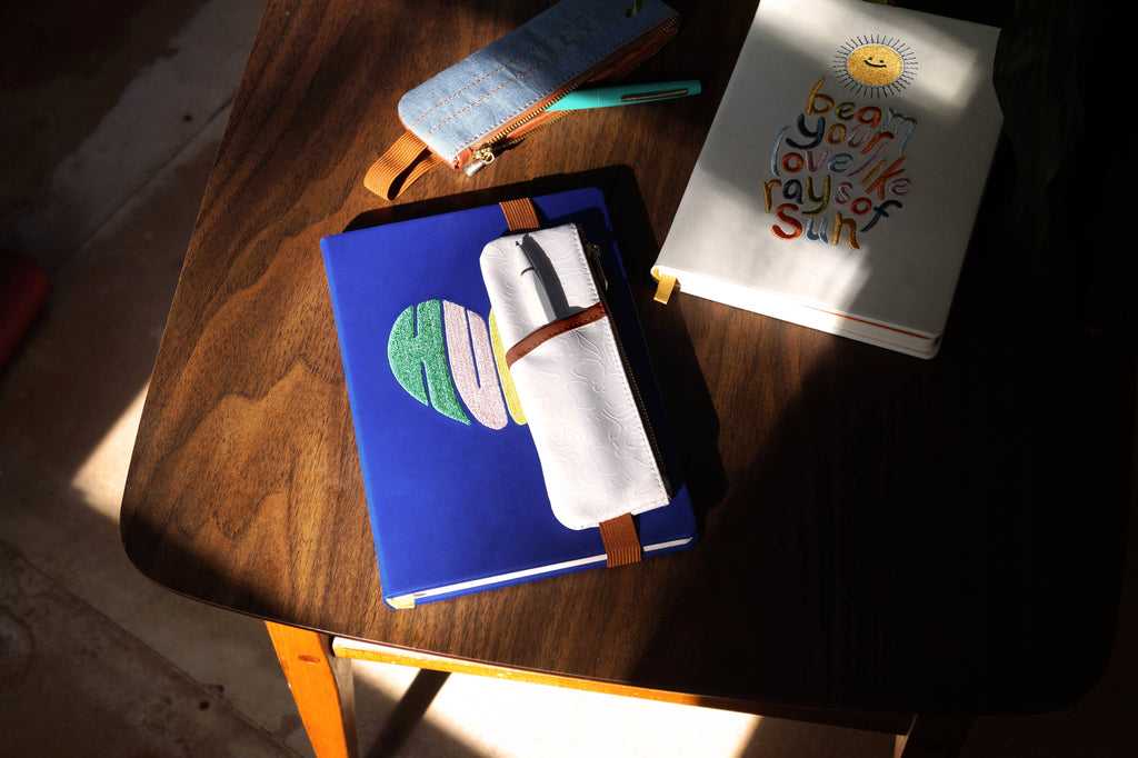 Denik- Golden Hour Embossed PU Notebook Pouch