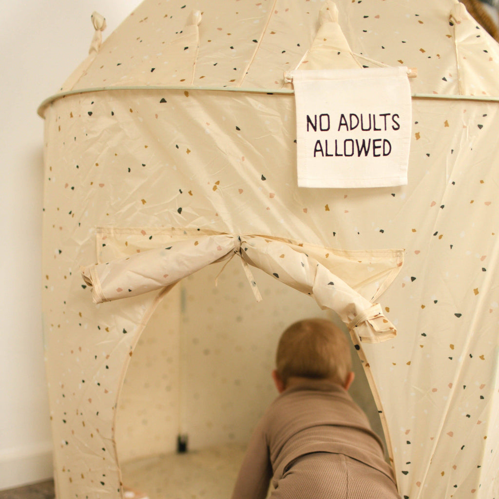 Imani Collective- No adults allowed hang sign