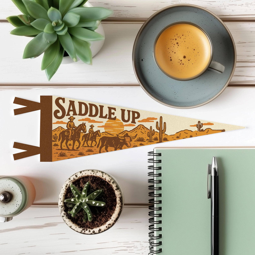 Benoit's Design Co.- Saddle Up Felt Pennant