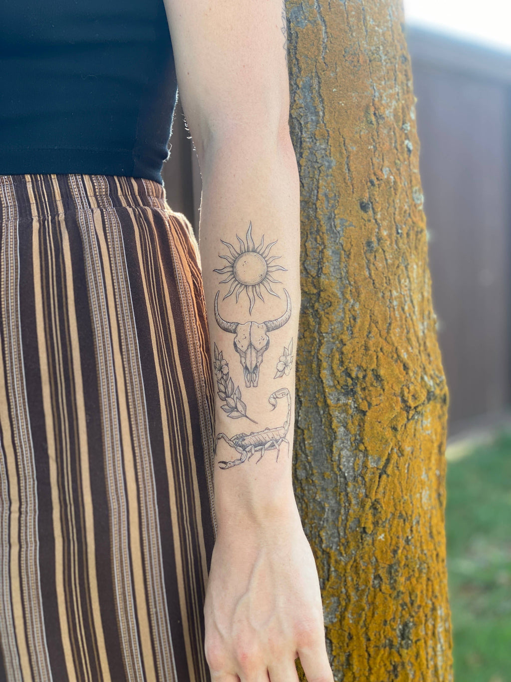 NatureTats - Sunlit South Temporary Tattoo