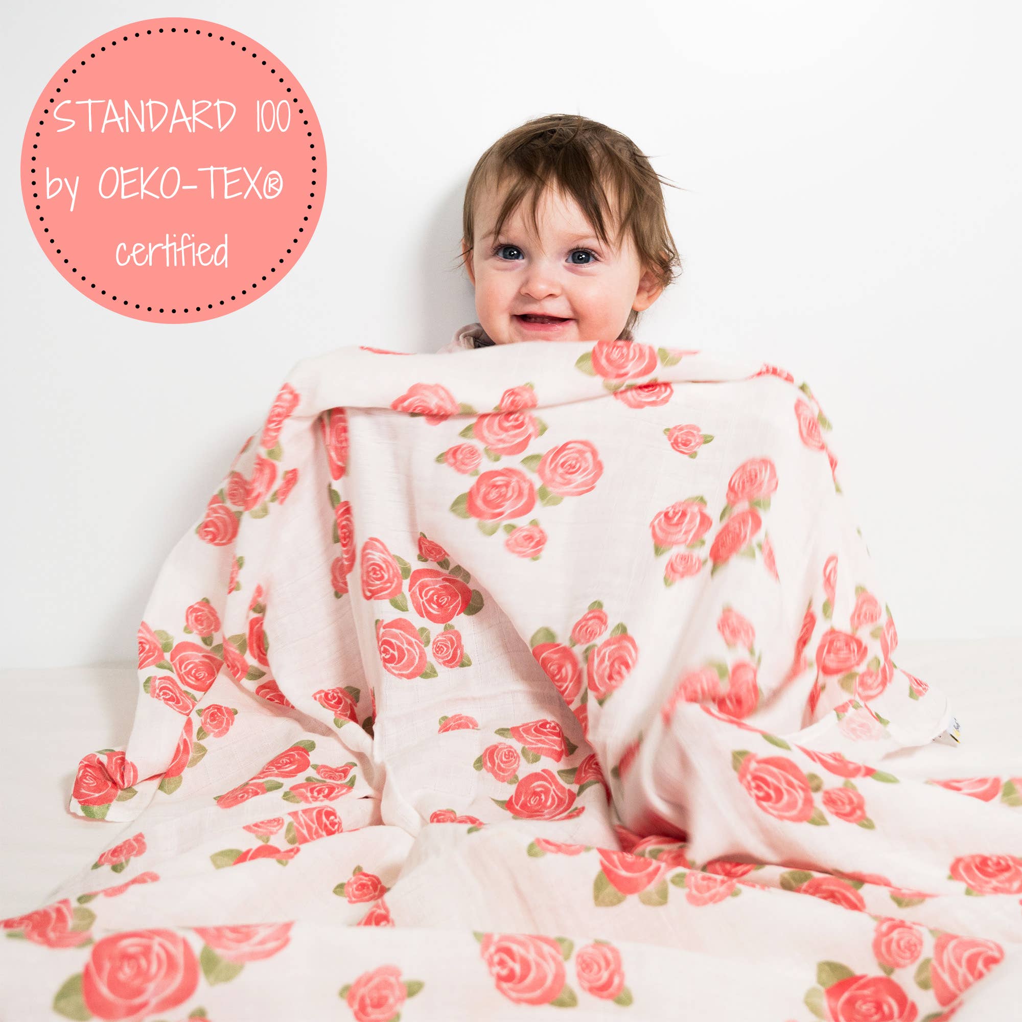LollyBanks- Blooming Elegance Baby Muslin Swaddle Blanket