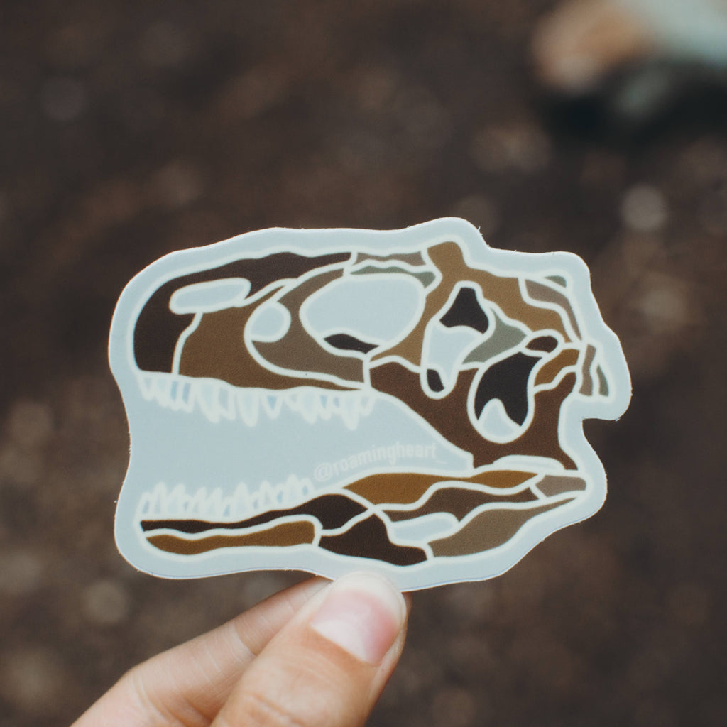 Roaming Heart- Dinosaur Fossil | Sticker