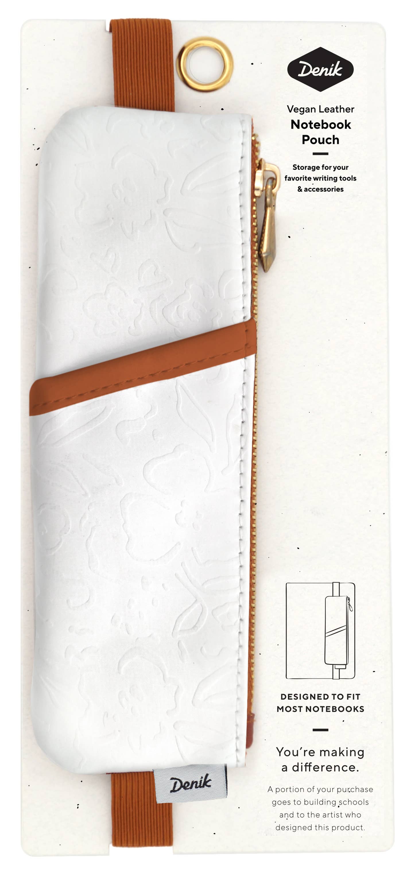 Denik- Golden Hour Embossed PU Notebook Pouch