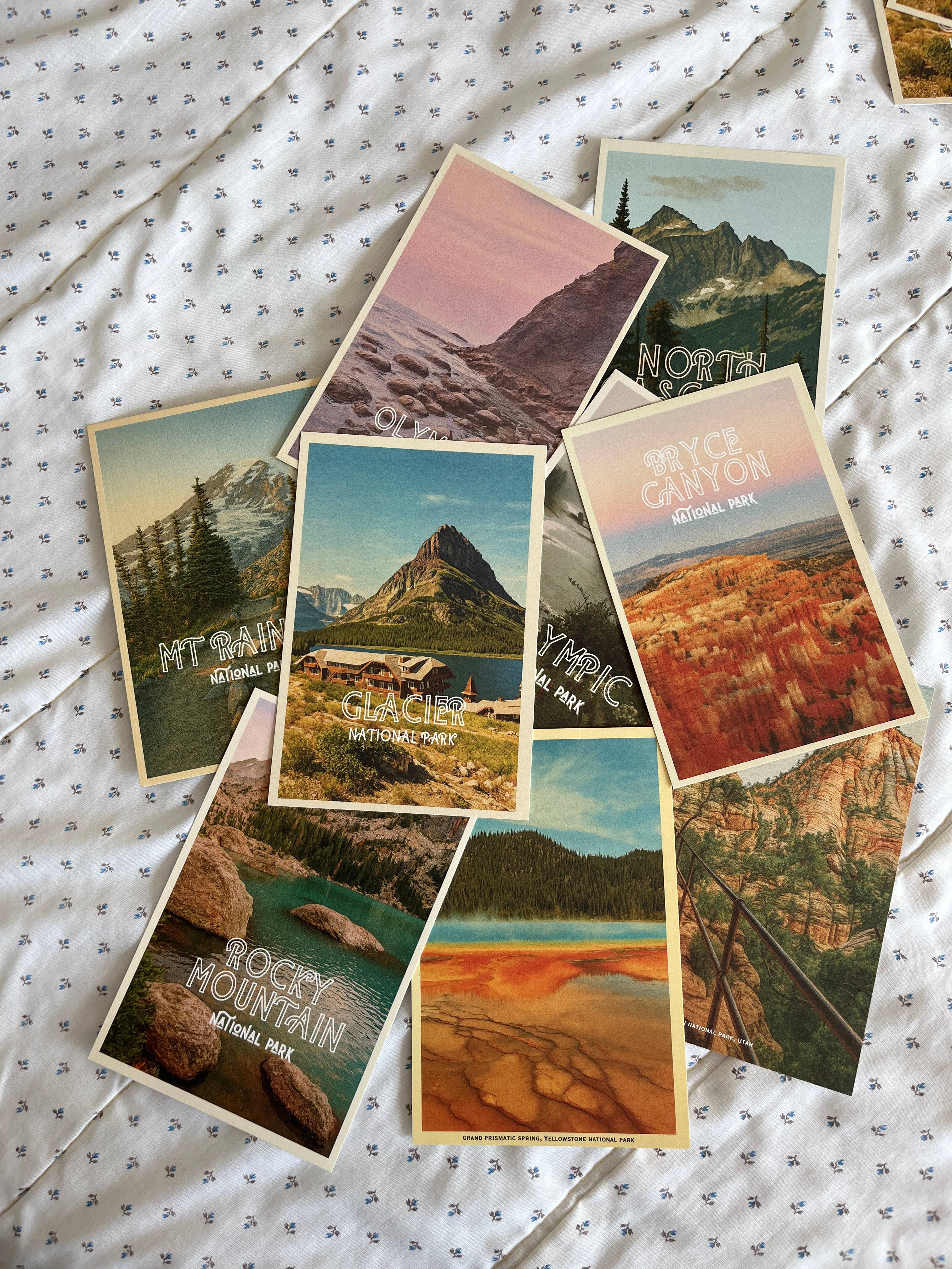 Traildust Goods- Bryce Canyon Vintage Inspired 4x6 Postcards (Bryce Point)