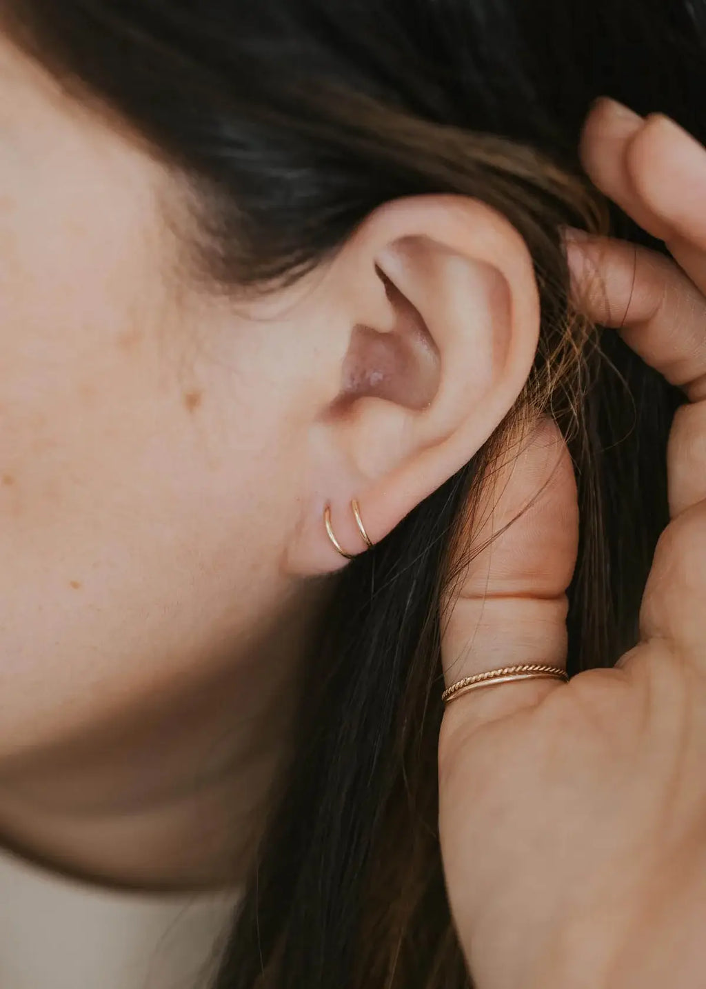 Hello Adorn- Tiny Twist Earrings | 14kt Gold Fill + Sterling Silver