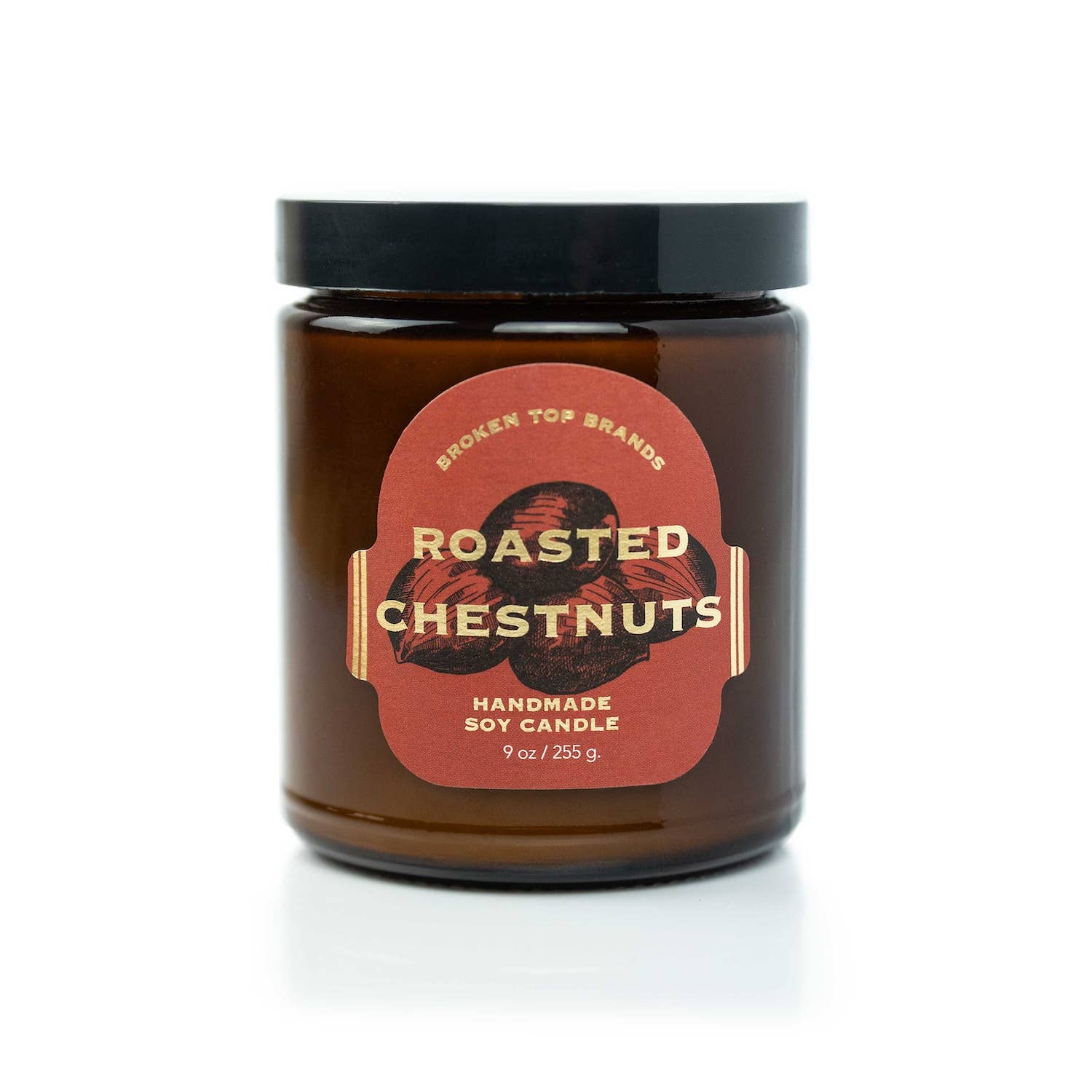Broken Top Brands- Roasted Chestnut - 9 oz Soy Candle - Holiday Heritage