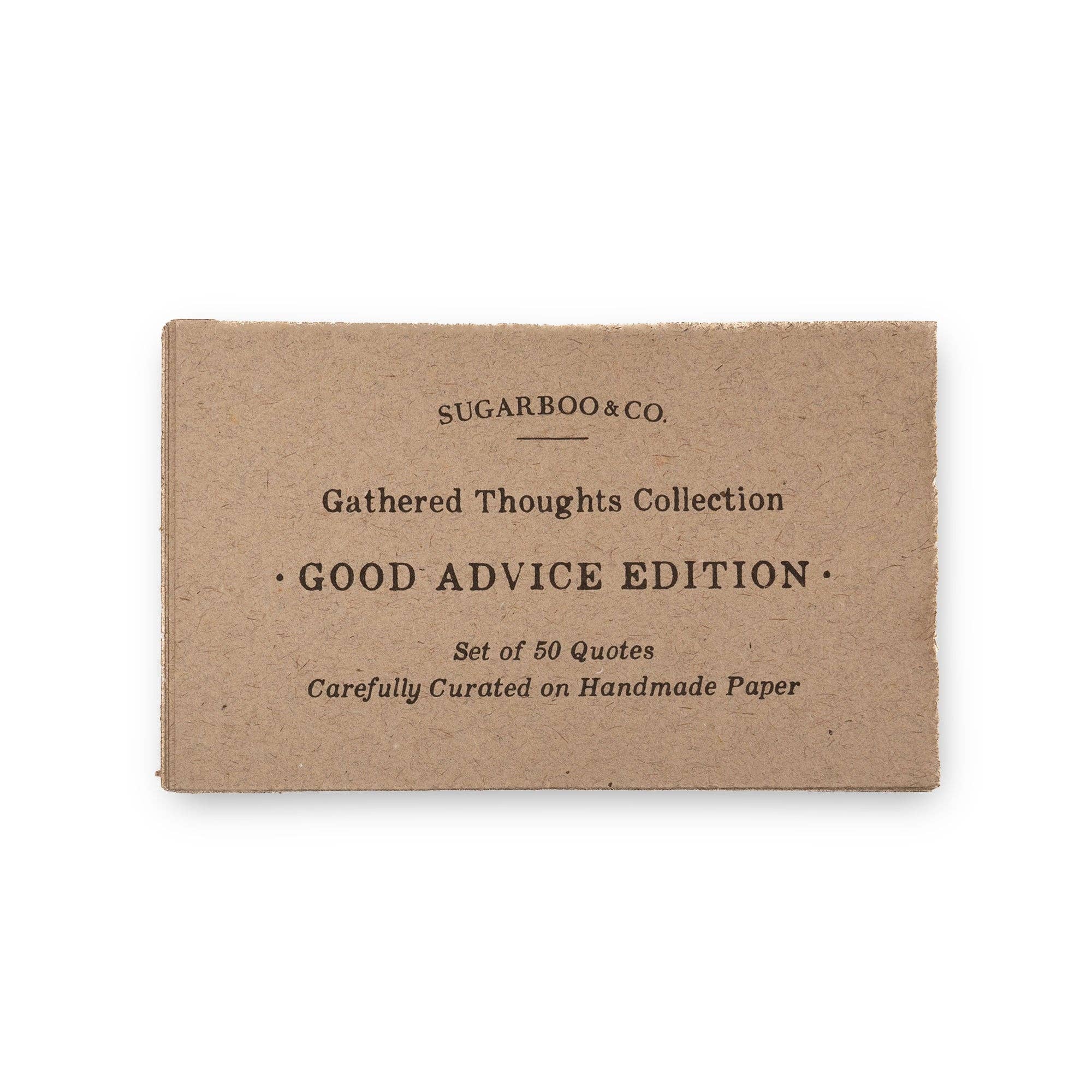 Sugarboo & Co- 50 Gathered Thoughts of Good Advice on Handmade Paper
