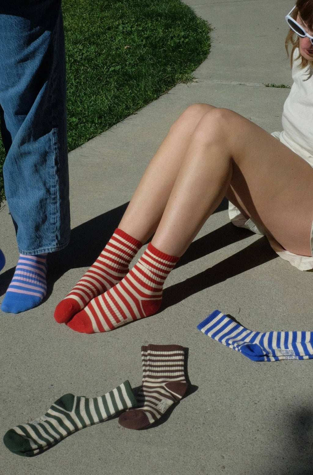 First Summer- Classic Striped Crew Socks