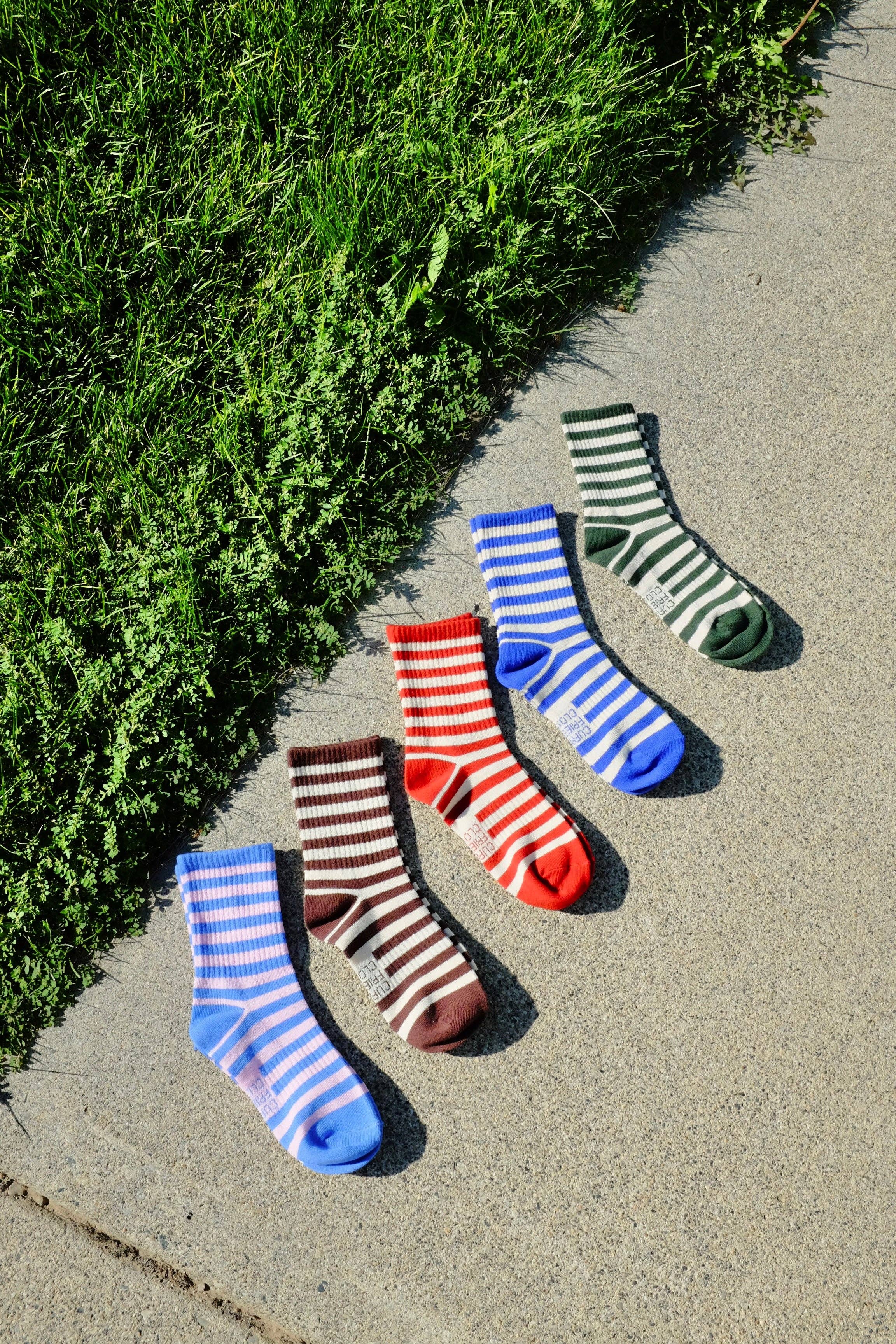 First Summer- Classic Striped Crew Socks