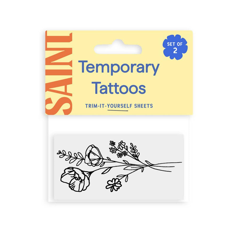 Saint Tattoos- Wildflower Temporary Tattoos