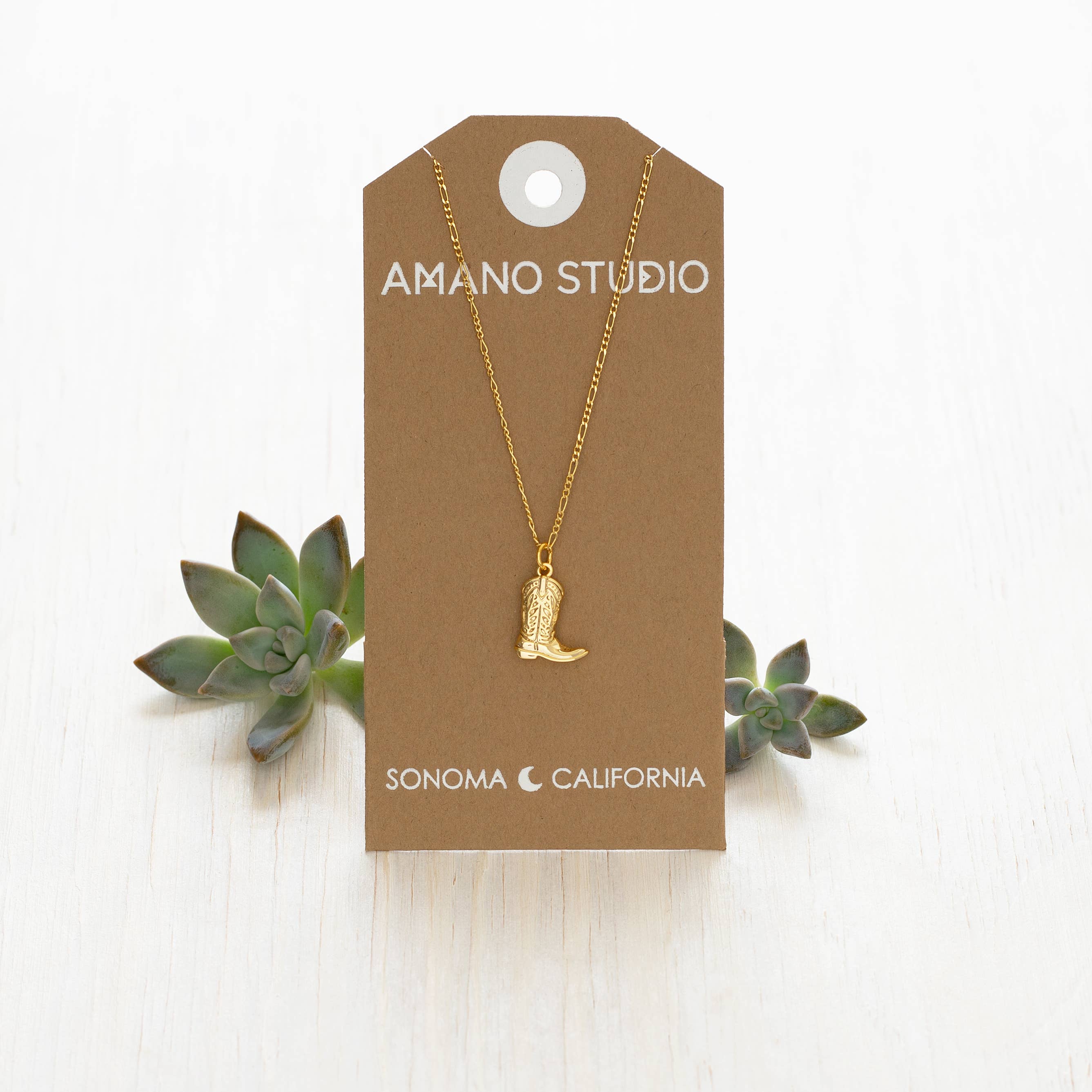 Amano Studio- Cowboy Boot Charm Necklace