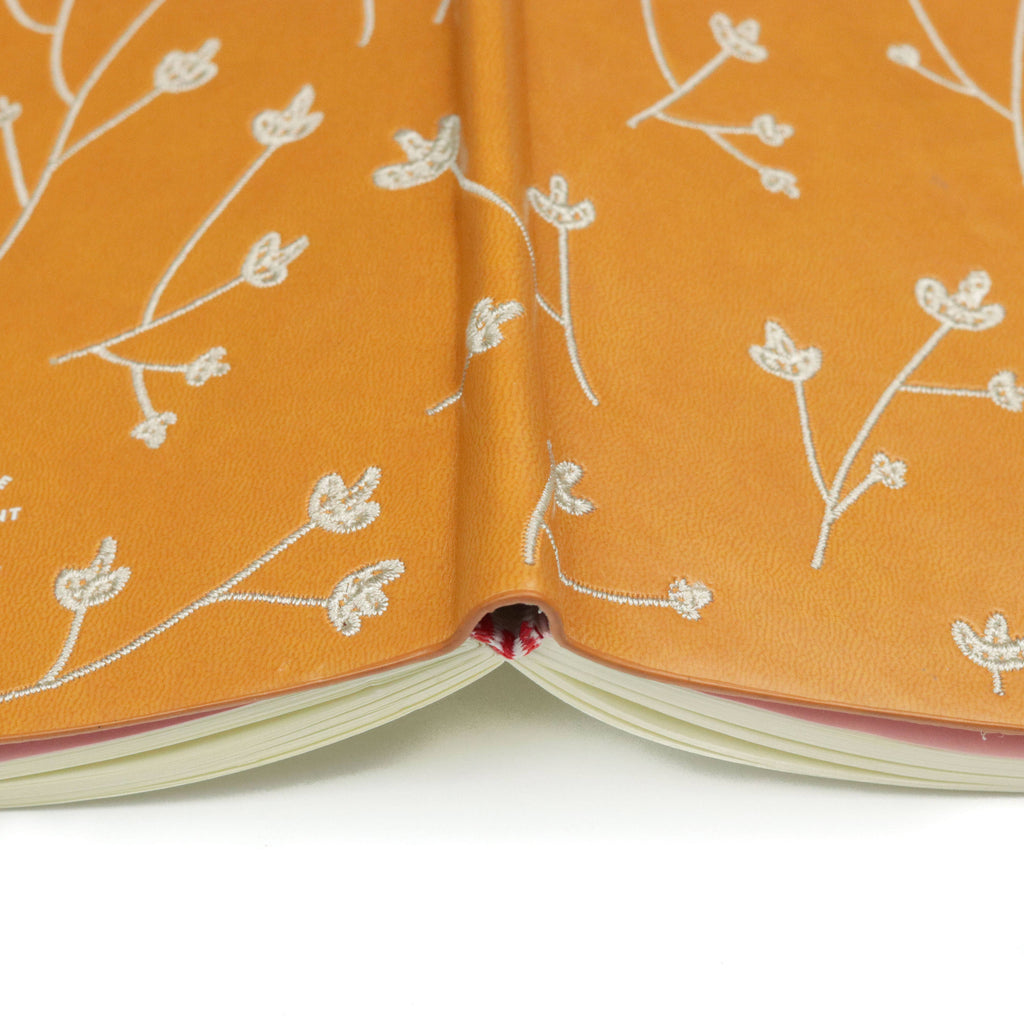 Denik- Samantha Embroidered Layflat Journal Notebook