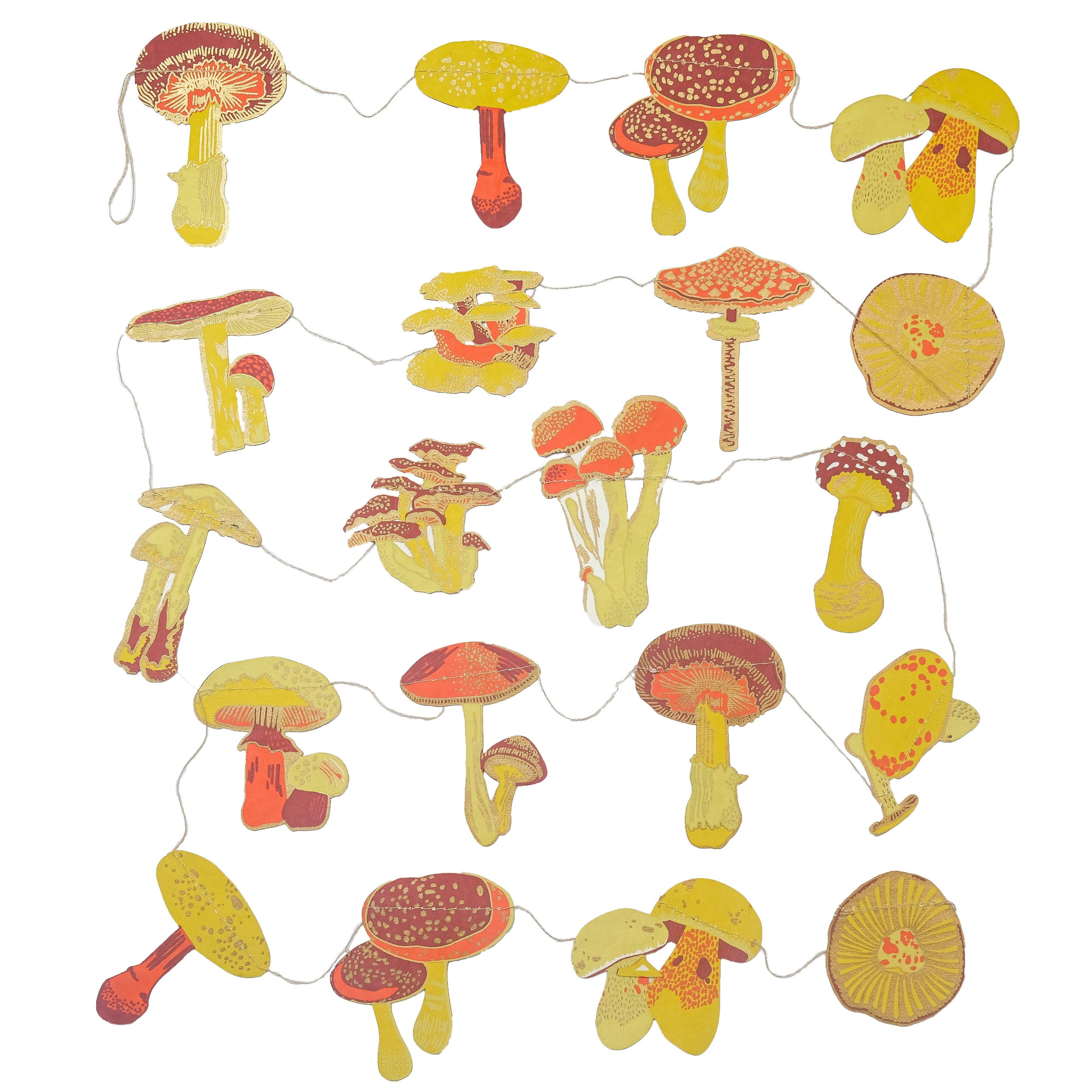 East End Press- Mushroom Sewn Garland