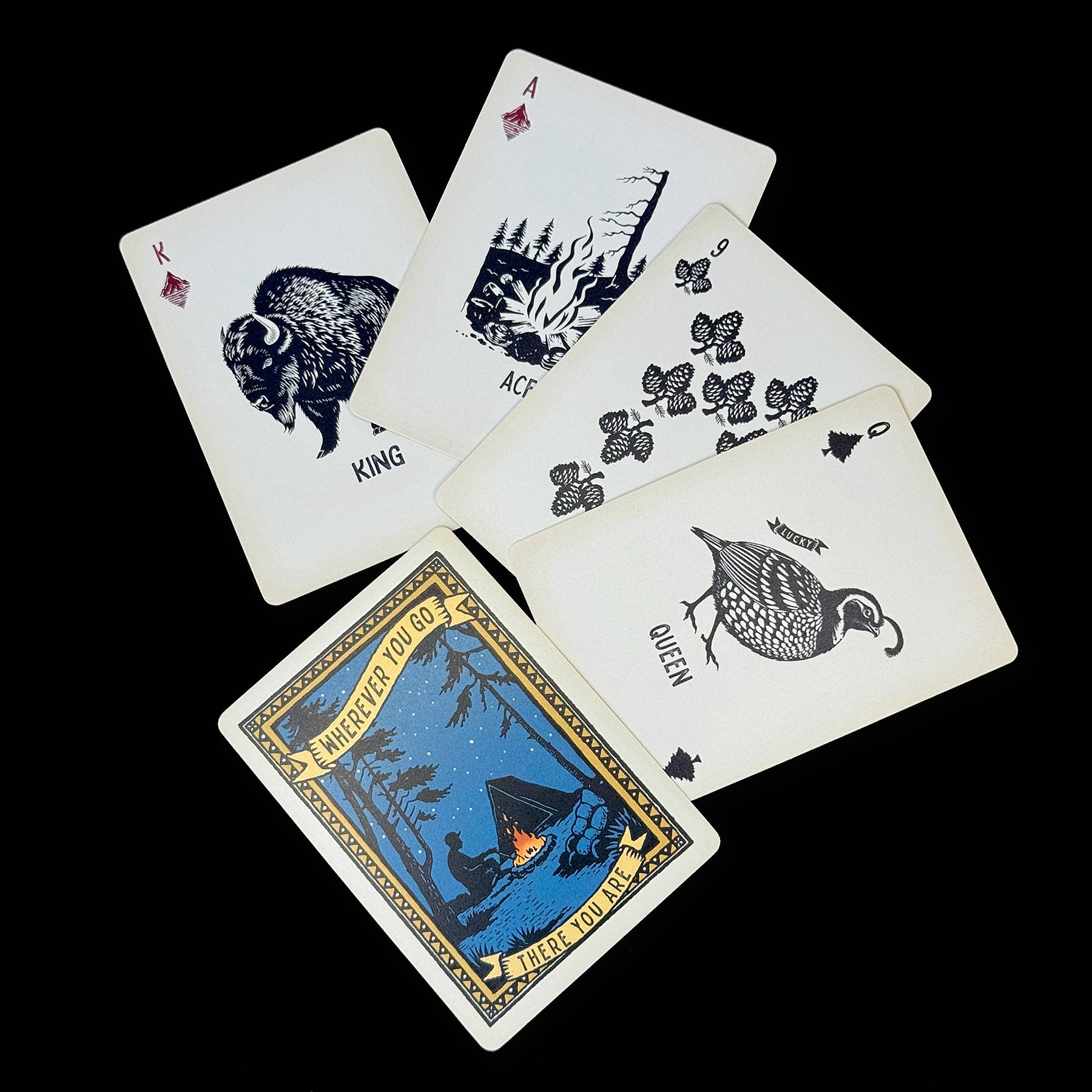 Lucky Jack- Lucky Camper Playing Cards - Waterproof deck