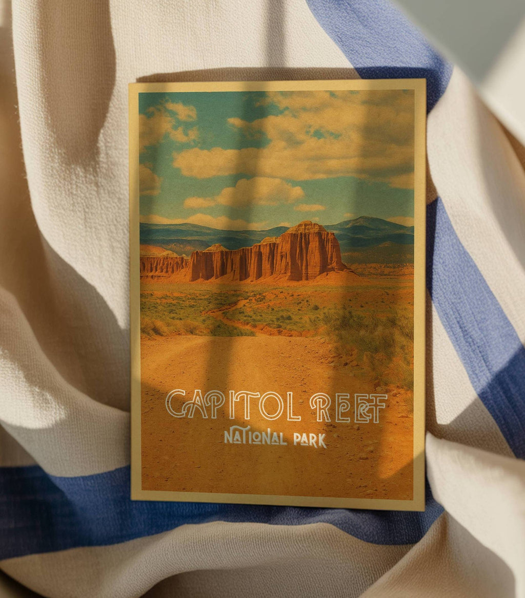 Traildust Goods- Capitol Reef National Park Vintage Inspired 4x6 Postcards