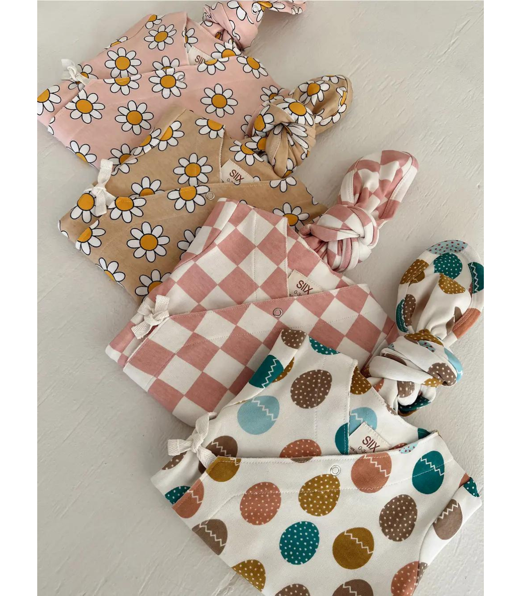 SIIX Collection- Easter Egg Hunt / Organic Kimono Knot Gown