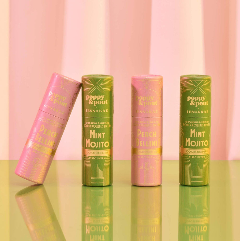 Poppy & Pout- Limited Edition, Lip Balm, Oz Collection, Mint Mojito
