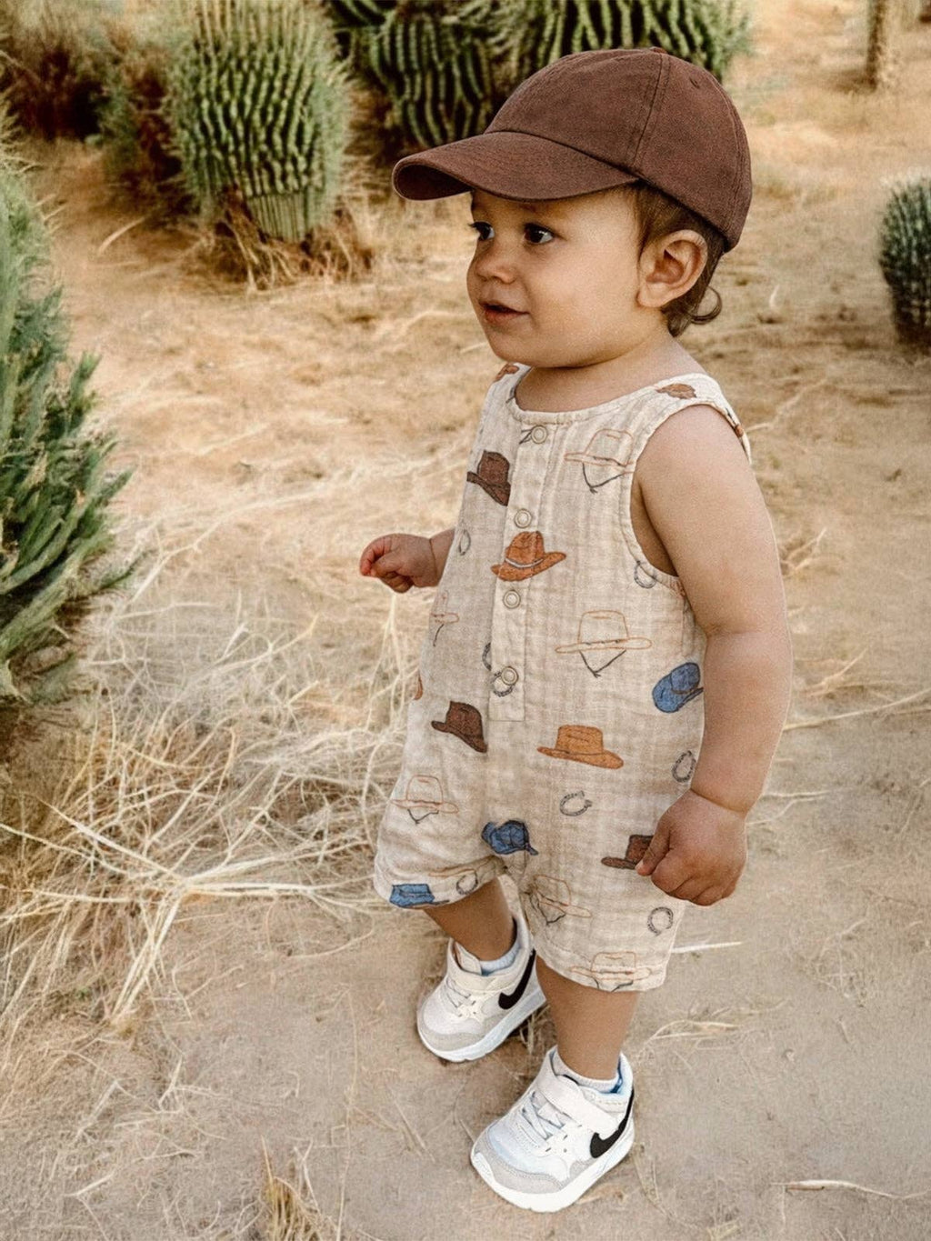 SIIX Collection- Western / Muslin Shortie Romper
