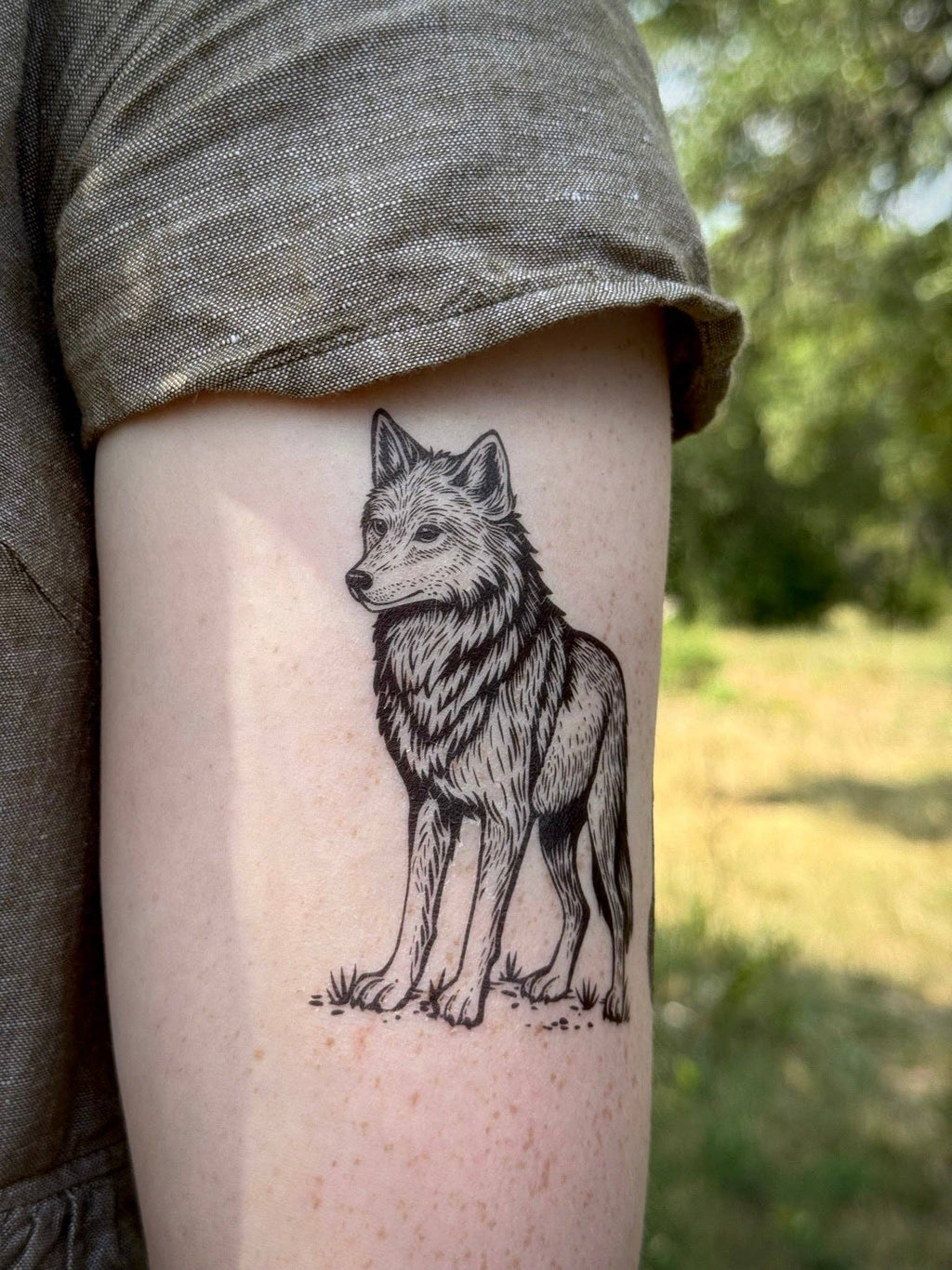 NatureTats- Wolf Temporary Tattoo