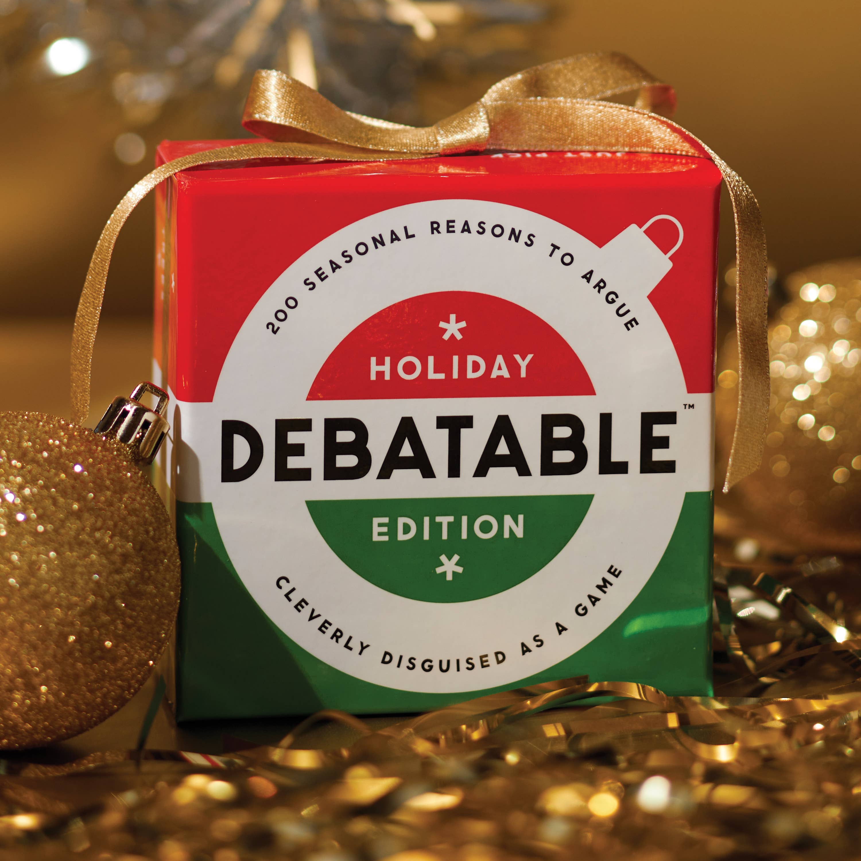 Chronicle Books- Brass Monkey Debatable Holiday Edition Social Game