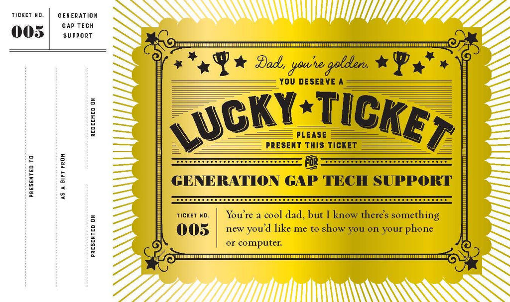 Chronicle Books- Lucky Tickets for Dad
